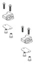 BAKBAK BAKFlip Top Side Buckle End Clips Qty 2 (w/ Hardware)