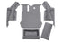 BedRugBedRug BTJK07R4 JEEP BEDTRED 07 - 10 JK UNLTD 4DR RR 5PC CARGO KIT (INC TLGTE & TUB LINER)