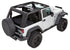 BestopBestop Black Twill Trektop Pro Hybrid Slantback Soft Top | Fits 2007 - 2017 Jeep Wrangler 2018 Jeep Wrangler JK 2 Door Models