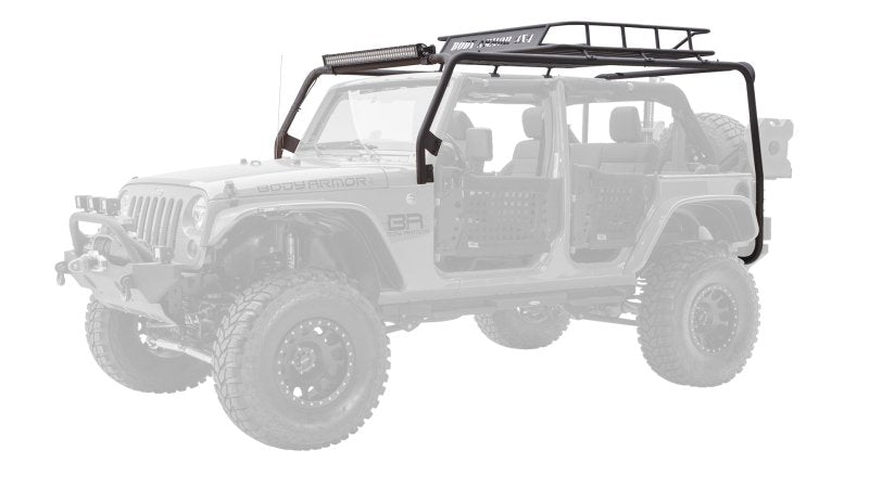 Body Armor 4x4Body Armor 4x4 07 - 18 Jeep Wrangler JK 4 Door Cargo Roof Rack Box 2 Of 2