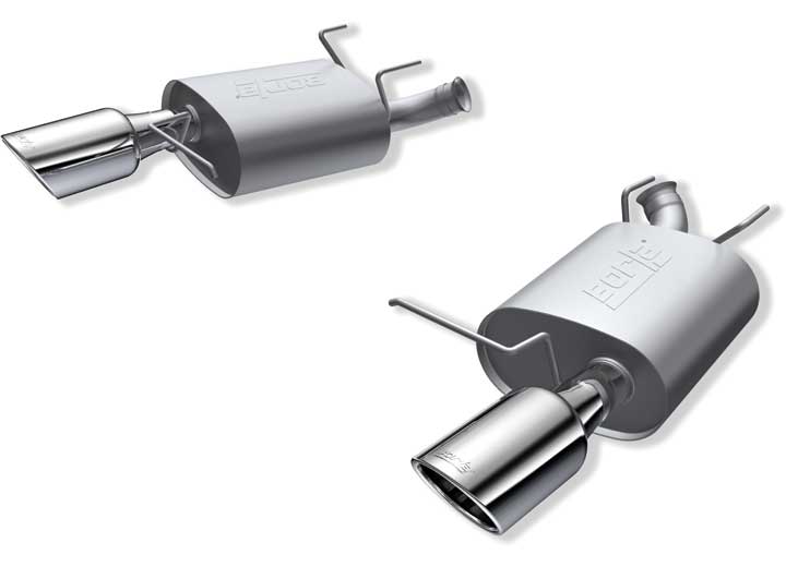 BorlaBorla S - Type Axle - Back Exhaust System Chrome | Fits 2011 - 2014 Ford Mustang V6