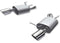 BorlaBorla S - Type Axle - Back Exhaust System Chrome | Fits 2011 - 2014 Ford Mustang V6