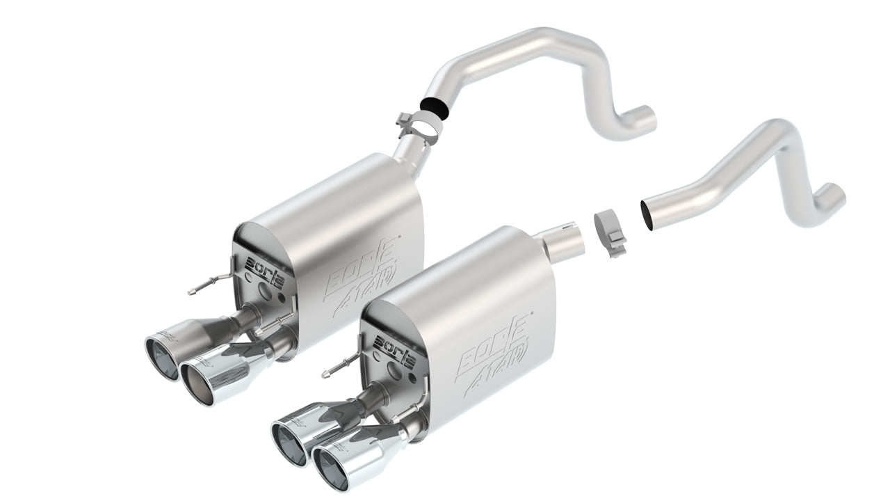 BorlaBorla Axle - Back Exhaust System Chrome | Fits 2009 - 2013 Chevrolet Corvette