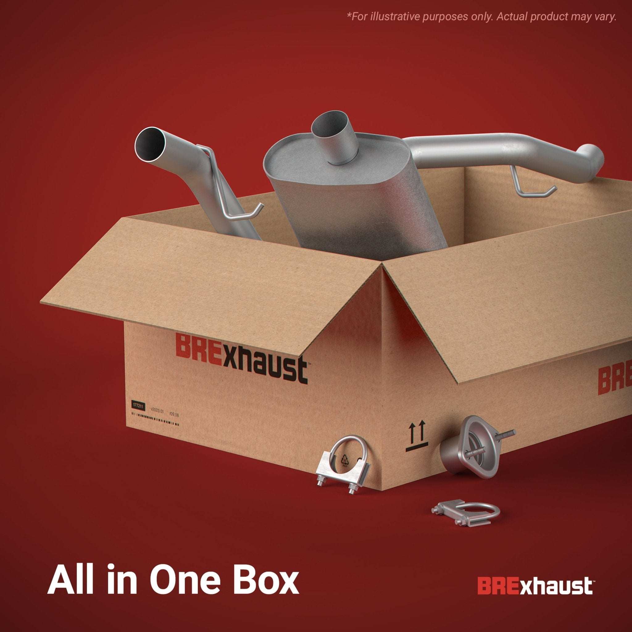 BRExhaustBRExhaust Direct - Fit Exhaust System Replacement Kit | 106 - 0072