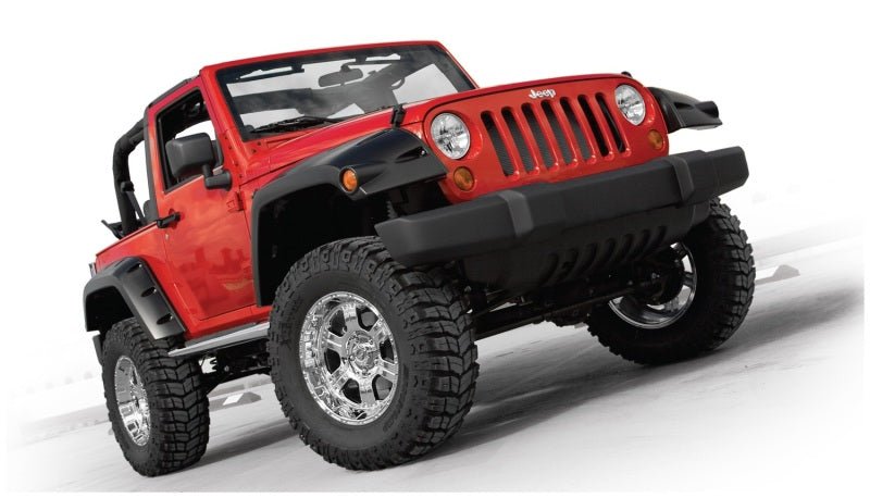 BushwackerBushwacker 07 - 18 Jeep Wrangler Max Pocket Style Flares 2pc Extended Coverage - Black