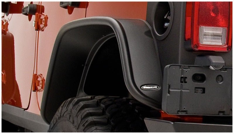 BushwackerBushwacker 07 - 18 Jeep Wrangler Unlimited Flat Style Flares 2pc 4 - Door Sport Utility Only - Black