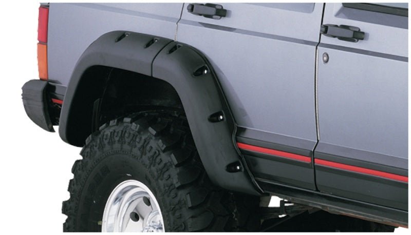 BushwackerBushwacker 84 - 01 Jeep Cherokee Cutout Style Flares 4pc Fits 4 - Door Sport Utility Only - Black