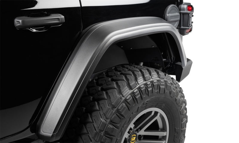 BushwackerBushwacker 18 - 21 Jeep Wrangler JL (2 - Door & 4 - Door) Flat Style Flares 4pc - Black