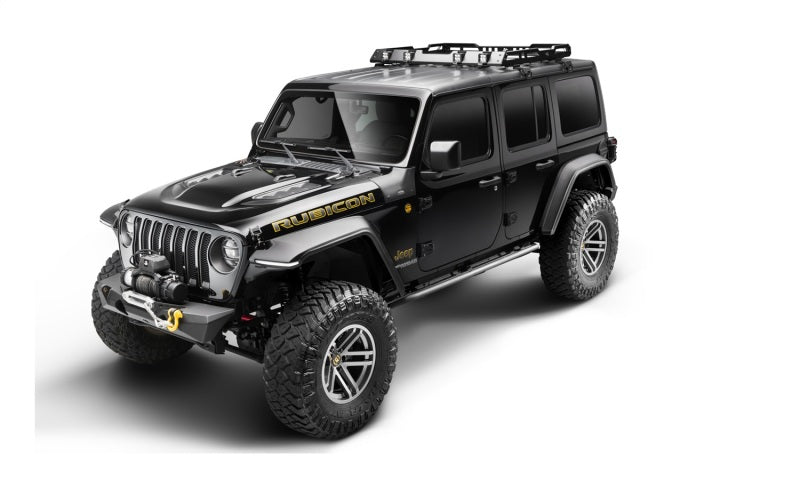 BushwackerBushwacker 18 - 21 Jeep Wrangler JL (2 - Door & 4 - Door) Flat Style Flares 4pc - Black