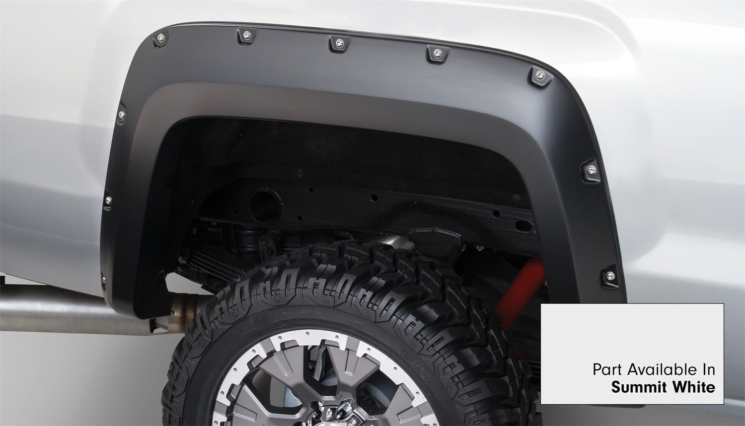 BushwackerBushwacker Fender Flares Pocket Style - Color Summit White Smooth Finish 4 Pc | 40967 - 14