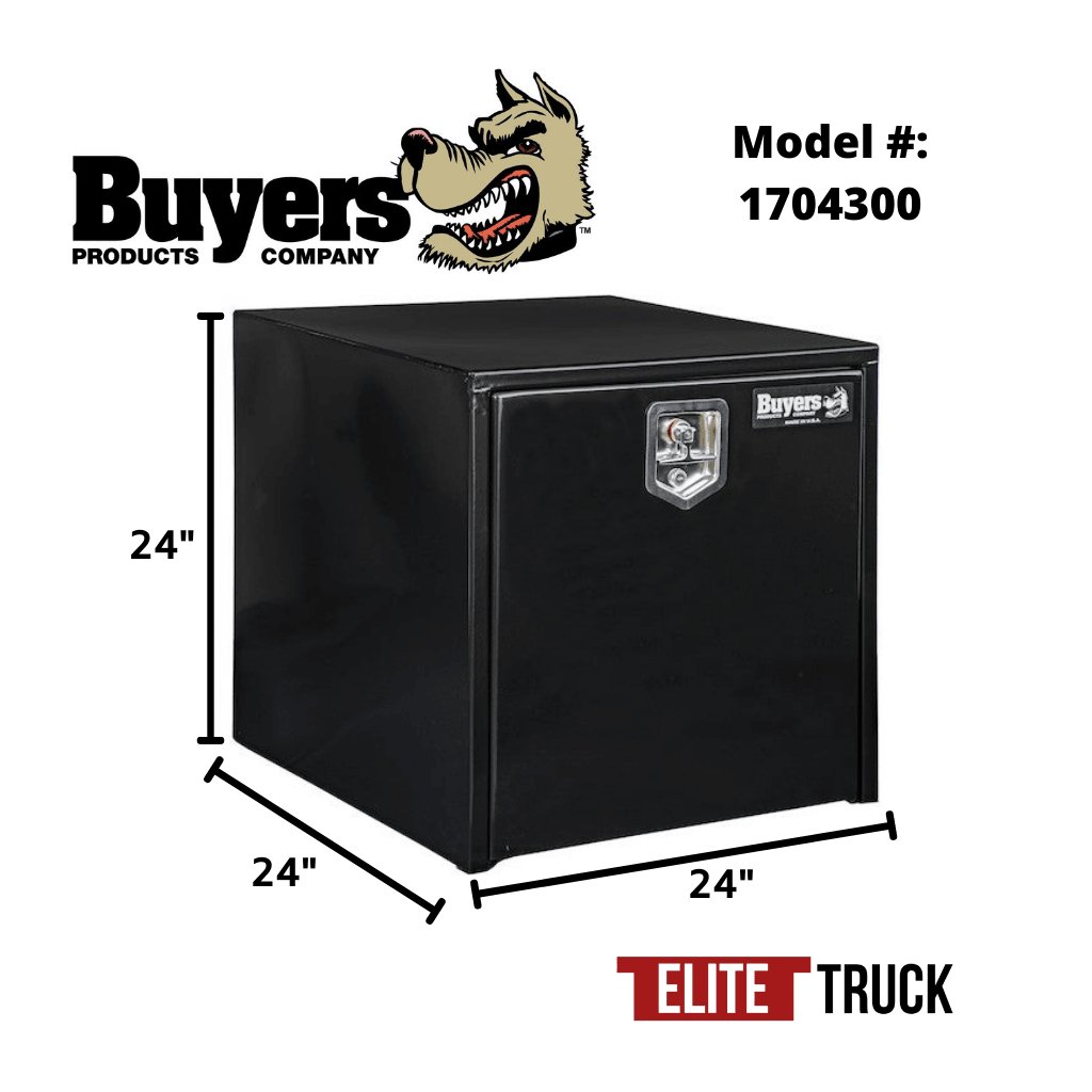 Buyers ProductsBuyers Products 24x24x24 Inch Black Steel Underbody Truck Box 1704300