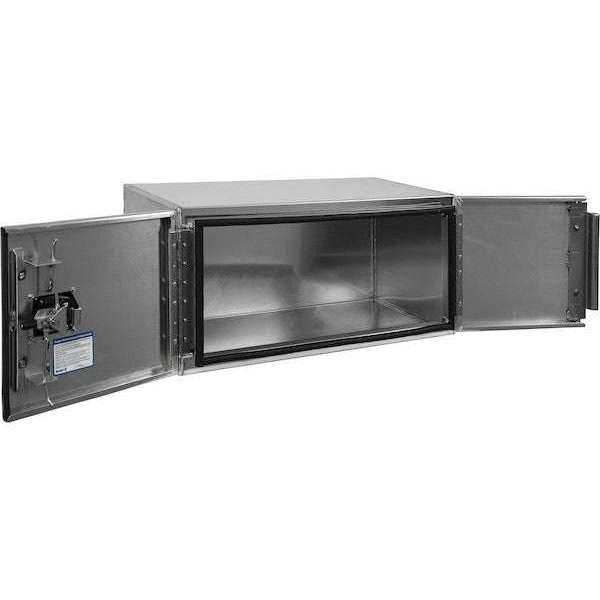 Buyers ProductsBuyers Products 18x18x30 Inch Smooth Aluminum Underbody Truck Tool Box - Double Barn Door, 3 - Point Compression Latch 1705303