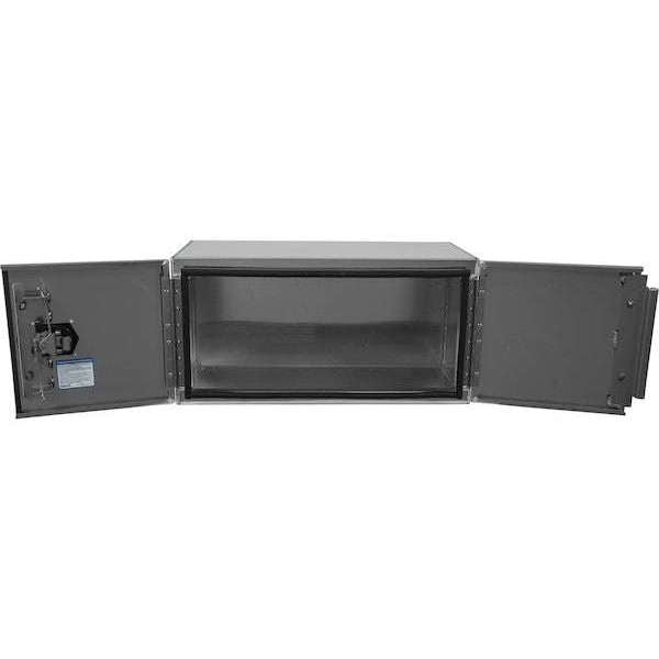 Buyers ProductsBuyers Products 18x18x30 Inch Smooth Aluminum Underbody Truck Tool Box - Double Barn Door, 3 - Point Compression Latch 1705303
