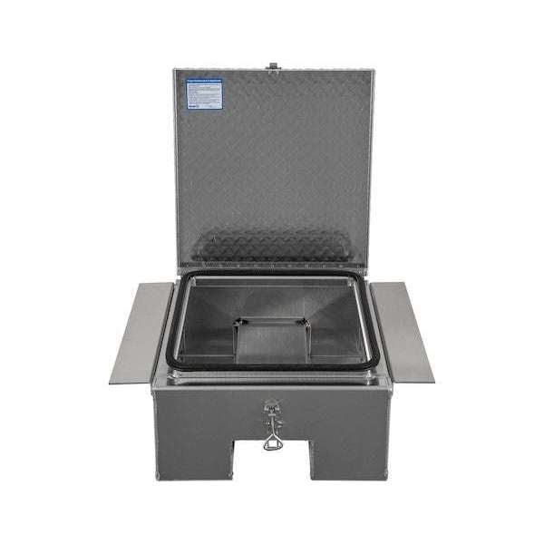 Buyers ProductsBuyers Products 12x24x22 Inch Diamond Tread Aluminum In - Frame Truck Tool Box with Notched Bottom 1705381