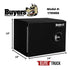 Buyers ProductsBuyers Products 18x18x24 Inch Black Smooth Aluminum Underbody Truck Tool Box Single Barn Door 1705800