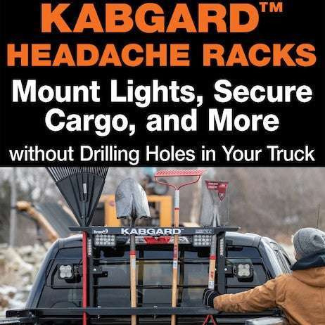Buyers ProductsBuyers Products 71" Inch KabGard Heavy - Duty Steel Pickup Truck Headache Rack Bundle with Standard Mounting Brackets 85204