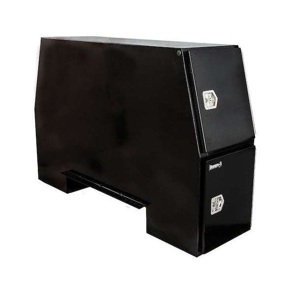 Buyers ProductsBuyers Products 55x24x85 Inch Black Steel Backpack Truck Box - 9.1 Inch Offset Floor BP855524B