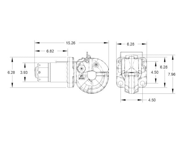 Buyers ProductsBuyers Products 50 Ton Heavy Duty Swivel Type Pintle Hitch Model BP880