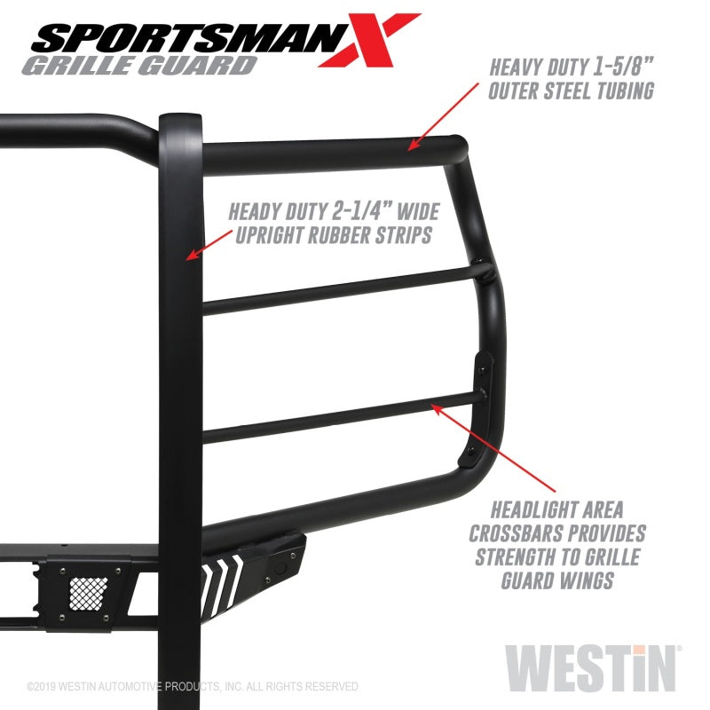 Westin Sportsman X Grille Guards Fits 2020-2023 Chevy Silverado 2500/3500