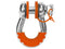 DaystarD Ring Isolator With Lock Washer Kit 6 Washers 2 Locking Washers 2 Isolators Orange Daystar