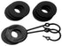 DaystarD Ring Isolator Washer Locker Kit 2 Locking Washers and 6 Non - Locking Washers Black Daystar