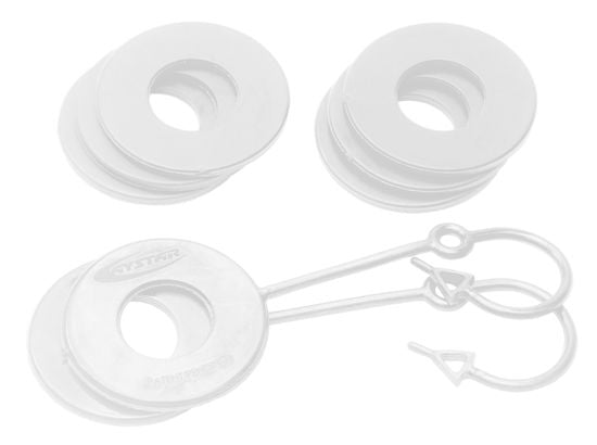 DaystarD Ring Isolator Washer Locker Kit 2 Locking Washers and 6 Non - Locking Washers White Daystar