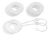 DaystarD Ring Isolator Washer Locker Kit 2 Locking Washers and 6 Non - Locking Washers White Daystar