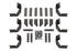 Dee ZeeDeezee 13 - 23 Dodge Ram Running Board Rough Step Bracket Kit