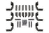 Dee ZeeDeezee 13 - 23 Dodge Ram Running Board Rough Step Bracket Kit