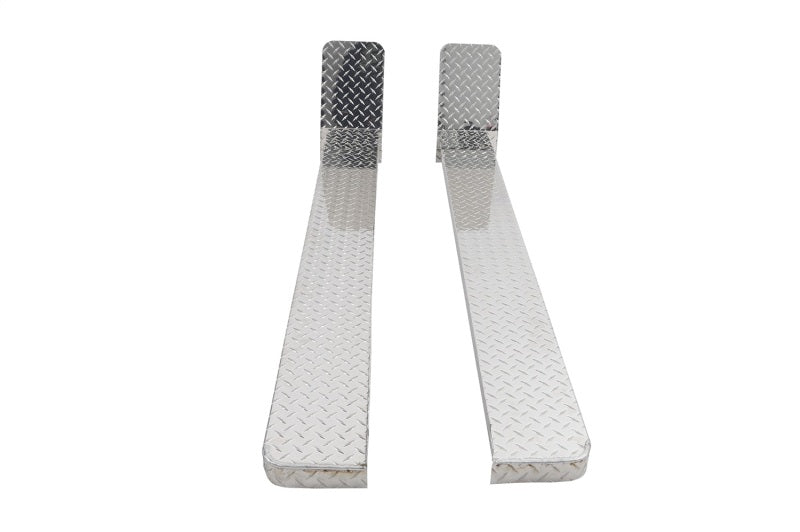 Dee ZeeDeezee 99 - 2010 Ford SuperDuty Running Board Cab Section Brite - Tread Aluminum