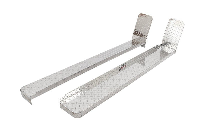 Dee ZeeDeezee 99 - 2010 Ford SuperDuty Running Board Cab Section Brite - Tread Aluminum