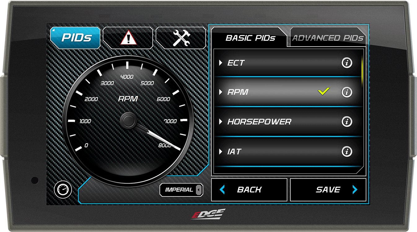 EDGEEdge Products CTS 3 Digital Gauge Monitor | For 1996 - 2024 OBD - II Vehicles Ford Chevy Dodge RAM Hummer Lincoln Cadillac GMC
