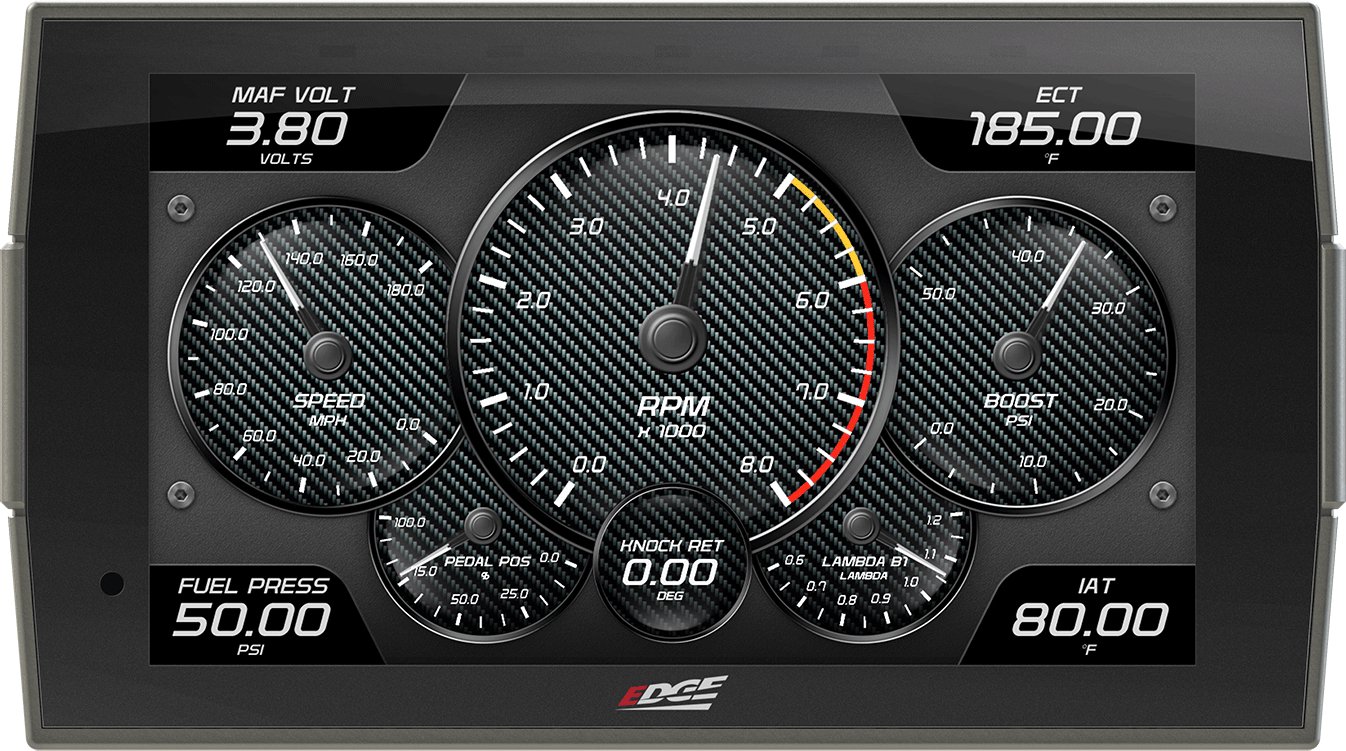 EDGEEdge Products CTS 3 Digital Gauge Monitor | For 1996 - 2024 OBD - II Vehicles Ford Chevy Dodge RAM Hummer Lincoln Cadillac GMC