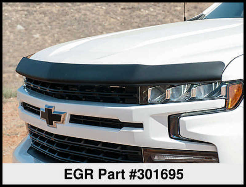 EGREGR 2019 Chevy 1500 Super Guard Hood Guard - Matte