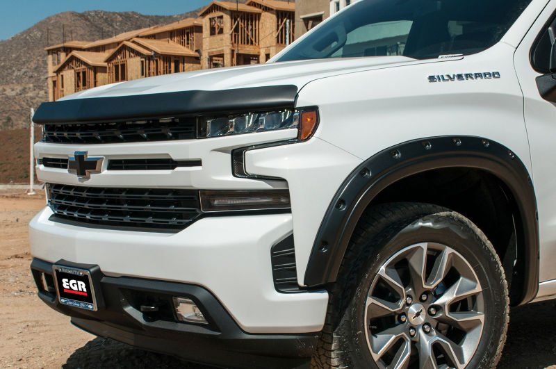 EGREGR 2019 Chevy 1500 Super Guard Hood Guard - Matte