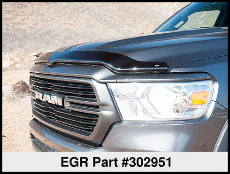 EGREGR 2019 Dodge Ram 1500 Superguard Hood Shield - Dark Smoke