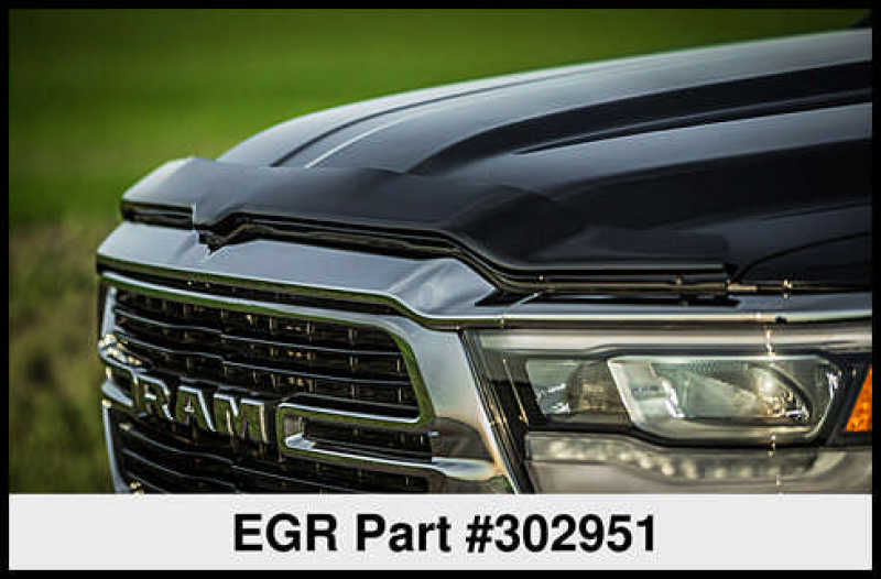 EGREGR 2019 Dodge Ram 1500 Superguard Hood Shield - Dark Smoke