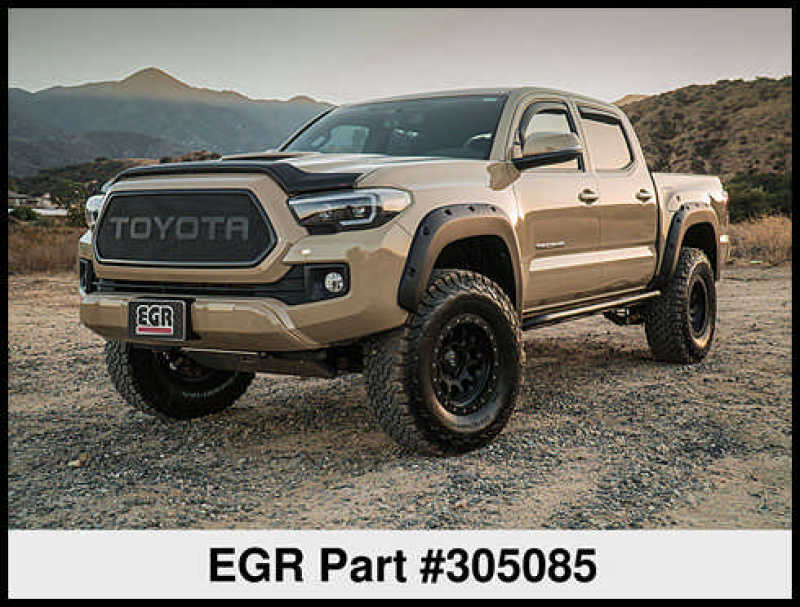 EGREGR 16 - 17 Toyota Tacoma Superguard Hood Shield - Matte (305085)