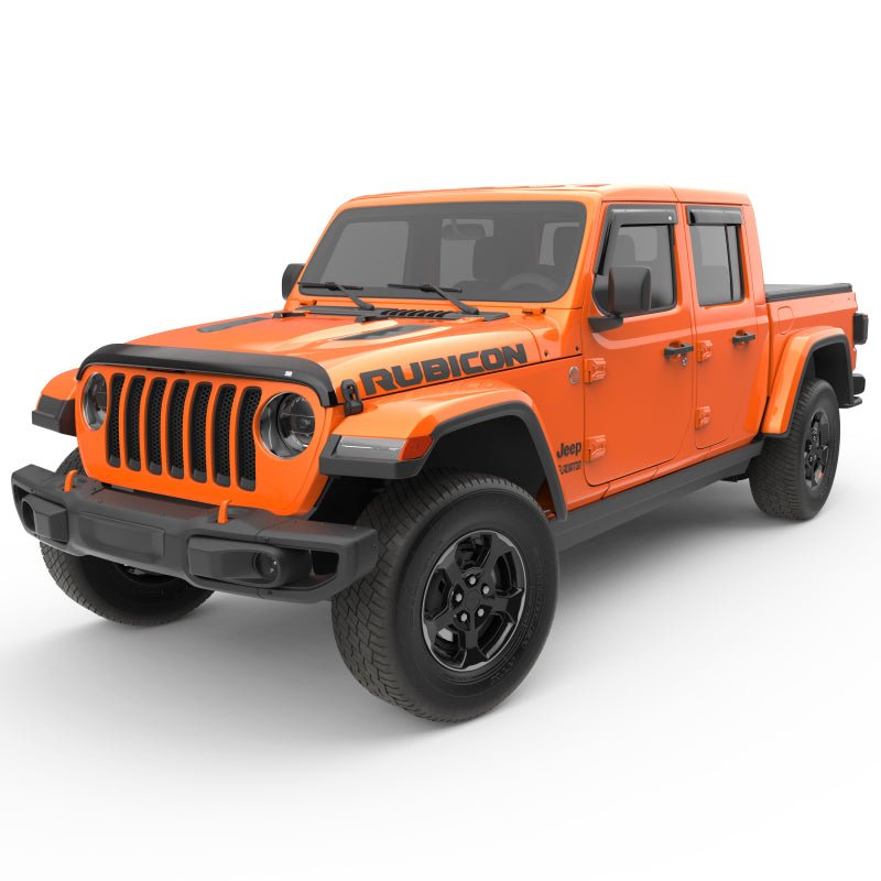 EGREGR Jeep 2018+ Wrangler / 2020+ Gladiator Superguard Hood Shield - Dark Smoke (305251)