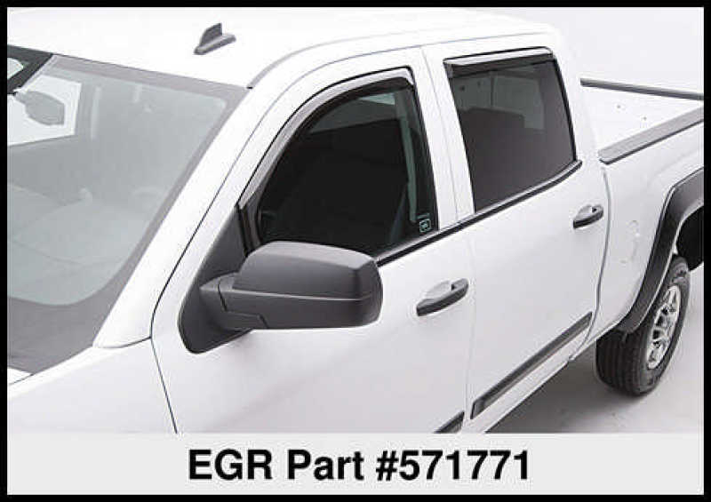 EGREGR 14+ Chev Silverado/GMC Sierra Crw Cab In - Channel Window Visors - Set of 4 (571771)