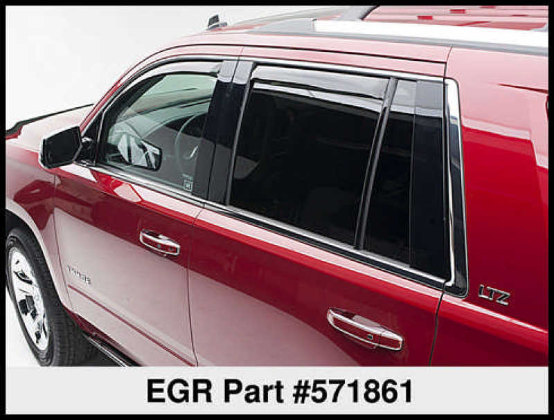 EGREGR 15+ Chevy Tahoe/GMC Yukon In - Channel Window Visors - Set of 4 (571861)
