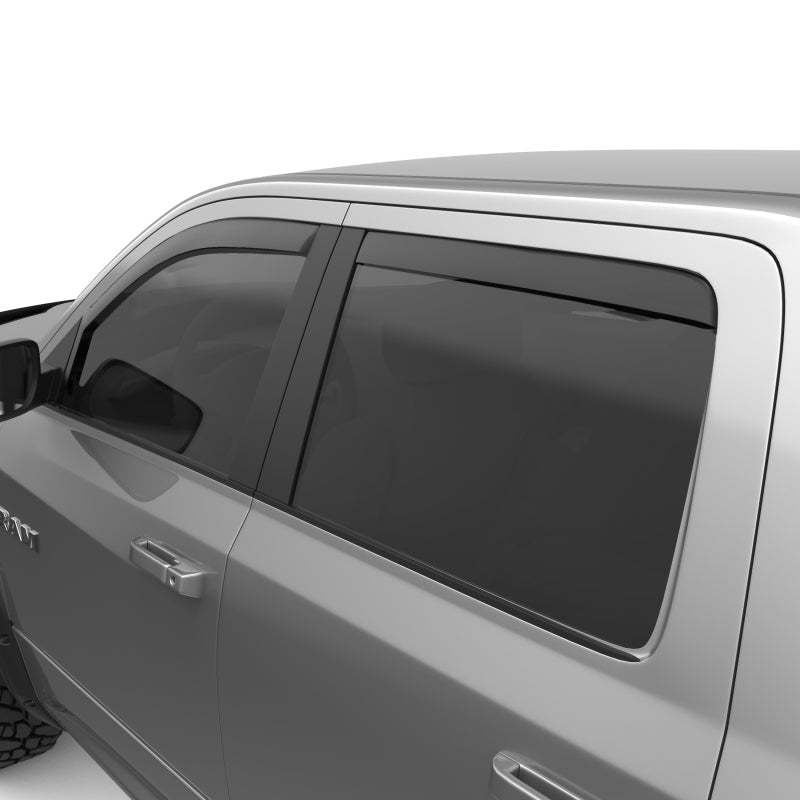 EGREGR 09 - 13 Dodge Ram 1500/2500/3500 Crew Cab In - Channel Window Visors - Set of 4 - Matte (572755)