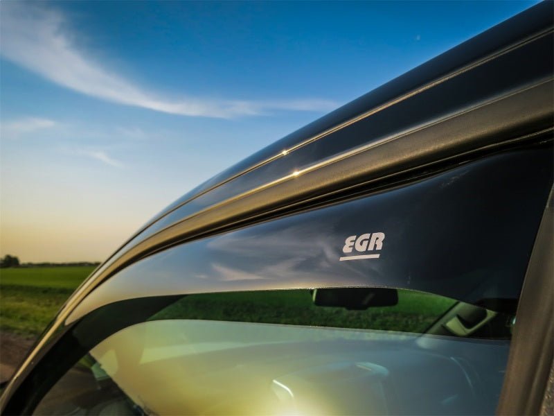 EGREGR 2019 Dodge Ram 1500 Crew Cab SlimLine In - Channel Window Visors Set of 4 - Dark Smoke