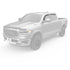 EGREGR 2019 Dodge Ram 1500 Crew Cab SlimLine In - Channel Window Visors Set of 4 - Dark Smoke