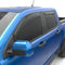 EGREGR 2022+ Ford Maverick In Channel Window Visors Front/Rear Set - Matte Black Crew Cab