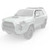 EGREGR 10+ Toyota 4Runner In - Channel Window Visors - Set of 4 (575221)