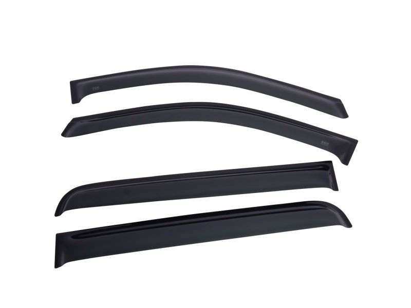 EGREGR 2019 Chevy 1500 Crew Cab Tape - On Window Visors - Set of 4 Dark Smoke