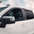 EGREGR 2019 Chevy 1500 Crew Cab Tape - On Window Visors - Set of 4 Dark Smoke