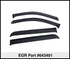 EGREGR 15+ Ford F150 Crew Cab Tape - On Window Visors - Set of 4