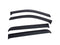 EGREGR 15+ Ford F150 Crew Cab Tape - On Window Visors - Set of 4